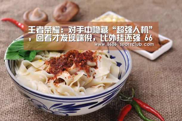 王者荣耀:对手中隐藏“超强人机”,回看才发现端倪,比外挂还强_6686体育APP(图3) 6686真人娱乐